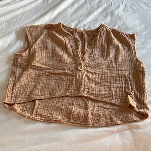 AERIE Tan Sleeveless Top